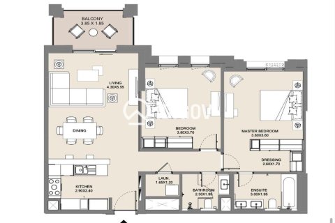 Apartamento en Umm Suqeim 3, Umm Suqeim, Dubai, 2 dormitorios, 103.49 m², № 139757 - foto 8