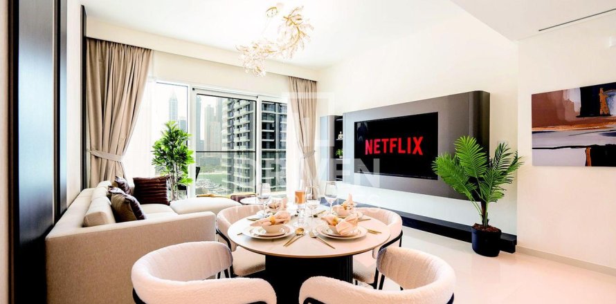 Квартира в EMAAR Beachfront, Dubai Harbour, Дубай, 1 спальня, 73.86м², № 128107