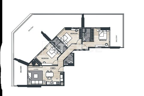Appartement à Dubai, 2 chambres, 119 m², № 31702 - photo 2