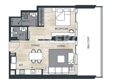 Appartement à Dubai, 2 chambres, 119 m², № 31702 - photo 4