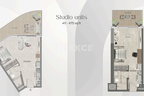 Apartamento en Dubai, 1 dormitorio, 64 m², № 93026 - foto 25
