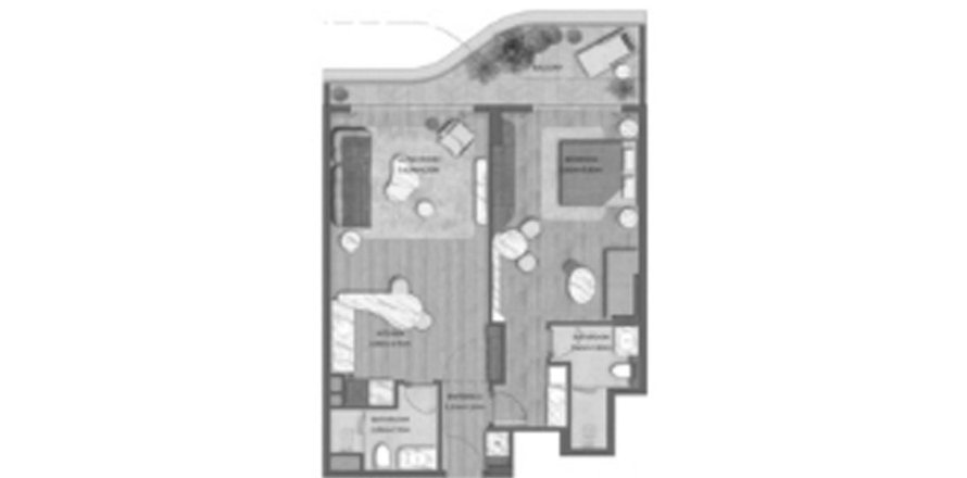 Apartamento en Tomorrow 166 en Dubai, 1 dormitorio, 92.53 m², № 31670