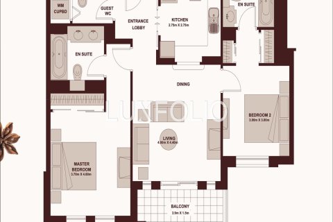 شقة في Old Town, دبي 2 غرف نوم, 98 م² رقم 45605 - صورة 13