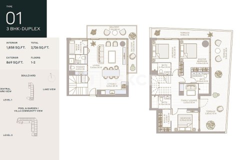 Apartamento en Dubai, 2 dormitorios, 120 m², № 105654 - foto 3
