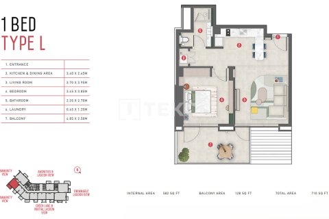 Apartment in Meydan, Dubai 2 bedrooms, 88 sq.m. № 105651 - photo 16