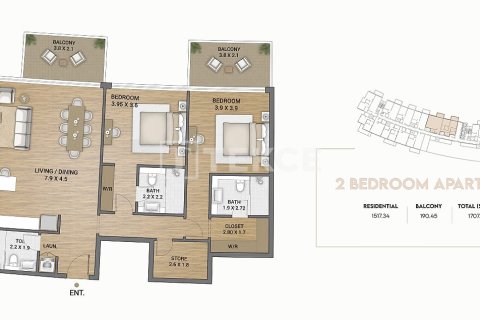 Appartement à Dubai, 3 chambres, 168 m², № 108849 - photo 4