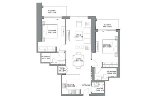 Apartment in Dubai 2 bedrooms, 102.01 sq.m. № 140241 - photo 12