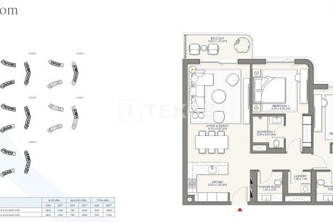 Apartment in Jebel Ali, Dubai 2 bedrooms, 113 sq.m. № 111524 - photo 6