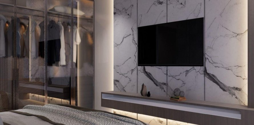 Квартира в Tulip Oasis X в Majan, Дубай, 1 спальня, 89.28м², № 31545