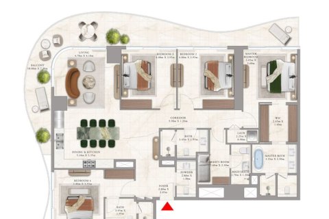 Appartement à EMAAR Beachfront, Dubai Harbour, Dubai, 1 chambre, 77 m², № 103579 - photo 3