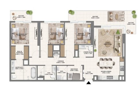 Apartamento en Dubai Hills Estate, Dubai, 1 dormitorio, 77 m², № 103575 - foto 11