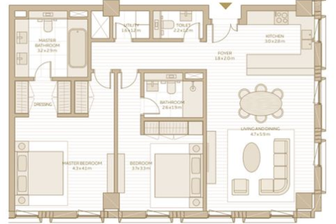 Apartamento en Dubai, 1 dormitorio, 78 m², № 103583 - foto 10