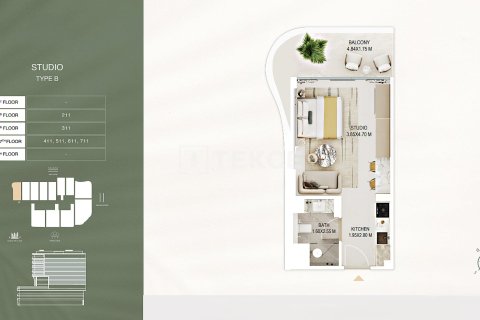 Appartement à Al Satwa, Dubai, 2 chambres, 110 m², № 108845 - photo 10