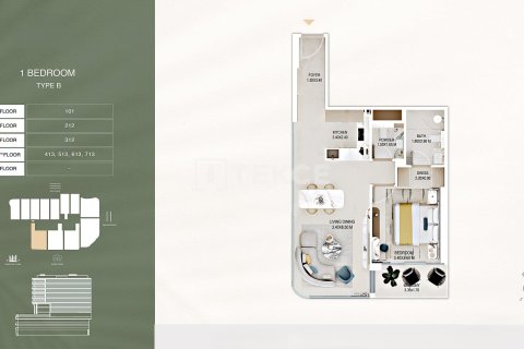 Appartement à Al Satwa, Dubai, 2 chambres, 110 m², № 108845 - photo 15
