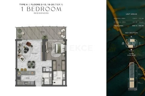 Apartamento en Dubai, 2 dormitorios, 129 m², № 85210 - foto 25