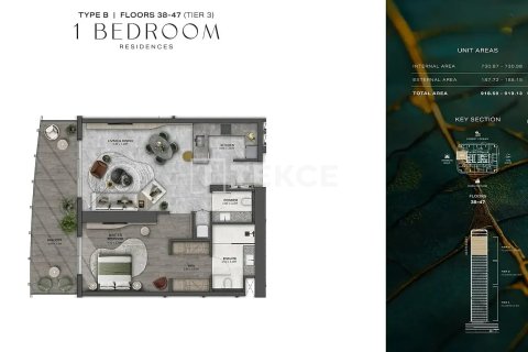Apartamento en Dubai, 2 dormitorios, 129 m², № 85210 - foto 26