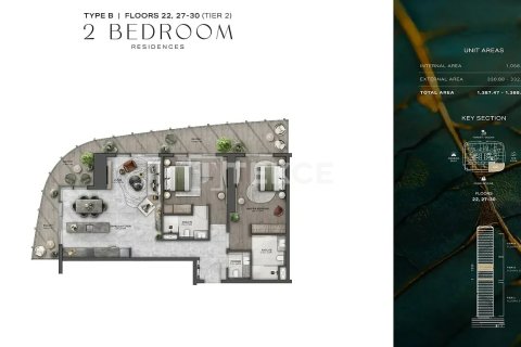 Apartamento en Dubai, 2 dormitorios, 129 m², № 85210 - foto 28