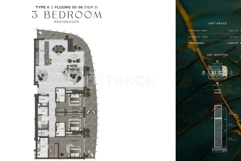 Apartamento en Dubai, 2 dormitorios, 129 m², № 85210 - foto 29