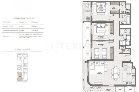 Apartamento en Jumeirah Village Circle, Dubai, 3 dormitorios, 163 m², № 110965 - foto 2