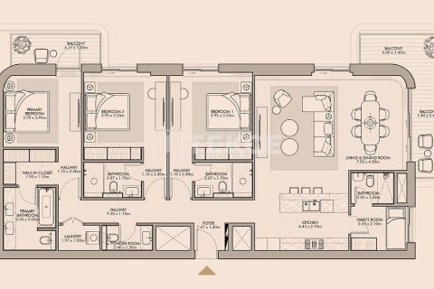 Appartement à Umm Suqeim, Dubai, 2 chambres, 138 m², № 123865 - photo 23