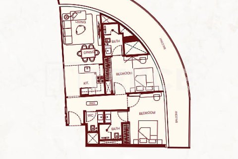شقة في Majan, دبي 2 غرف نوم, 117 م² رقم 117761 - صورة 3