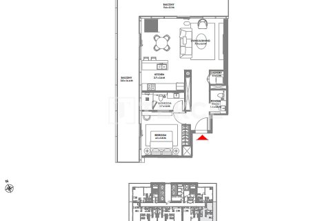 Apartment in Dubai Harbour, Dubai 2 bedrooms, 159 sq.m. № 99795 - photo 19