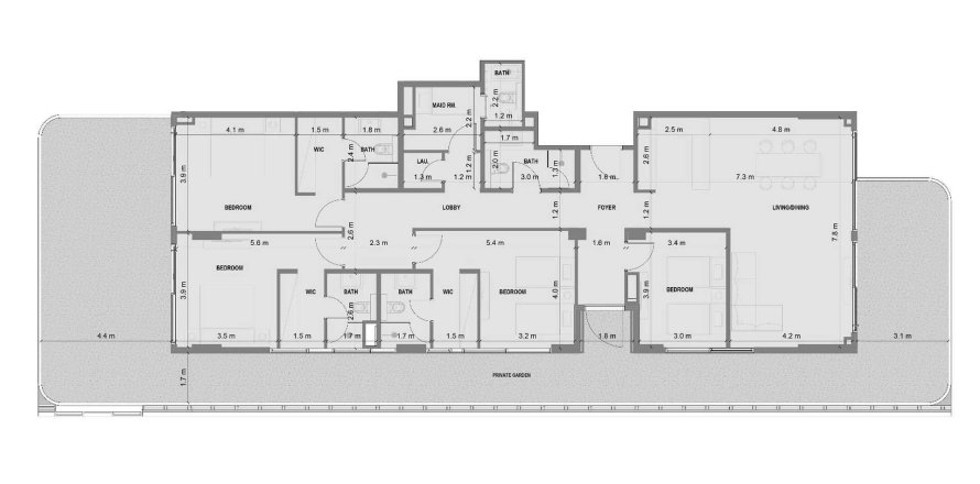 شقة في Blue Marina Residence في دبي 4 غرف نوم, 296 م² رقم 47484