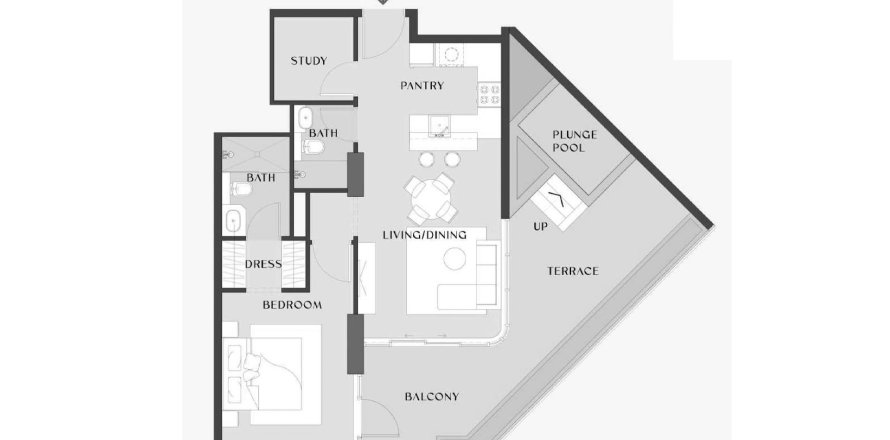 شقة في Chelsea Gardens في السطوه, دبي 1غرف نوم, 99.68 م² رقم 31439