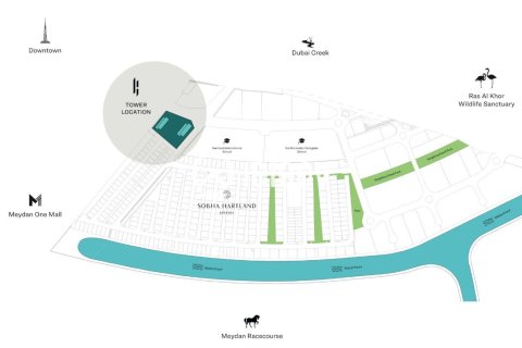 Apartamento en Sobha Hartland, Mohammed Bin Rashid City, Dubai, 2 dormitorios, 89 m², № 120837 - foto 6