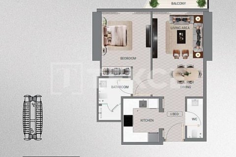 شقة في Meydan, دبي 2 غرف نوم, 91 م² رقم 137714 - صورة 16