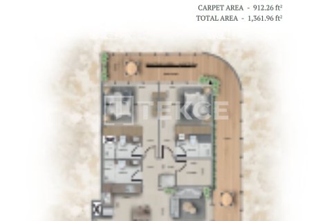 شقة في دائرة قرية جميرا, دبي 2 غرف نوم, 126 م² رقم 137716 - صورة 4