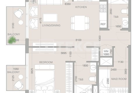 Apartment in Jumeirah Village Circle, Dubai 1 bedroom, 74 sq.m. № 69761 - photo 15