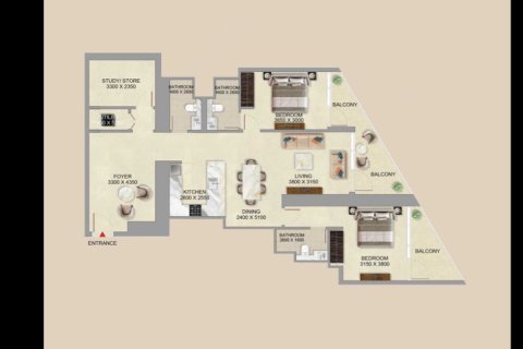 Apartment in Dubai 2 bedrooms, 146.8 sq.m. № 111260 - photo 2