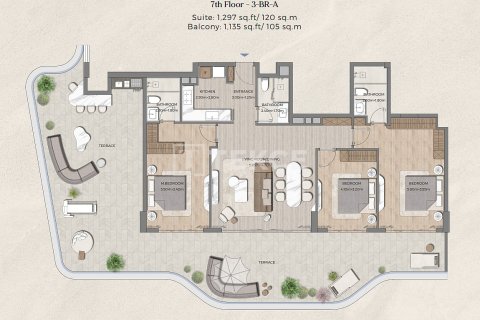 Penthouse à Dubai, 3 chambres, 225 m², № 133962 - photo 2