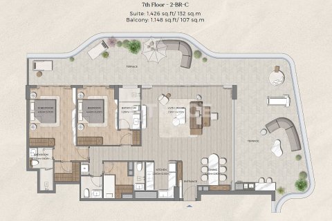 Penthouse à Dubai, 3 chambres, 225 m², № 133962 - photo 3