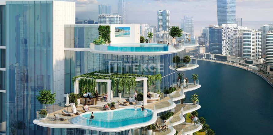 Duplex à Business Bay, Dubai, 1 chambre, 161 m², № 133964