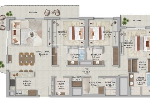 Appartement à Dubai Land, Dubai, 2 chambres, 152 m², № 7546 - photo 23
