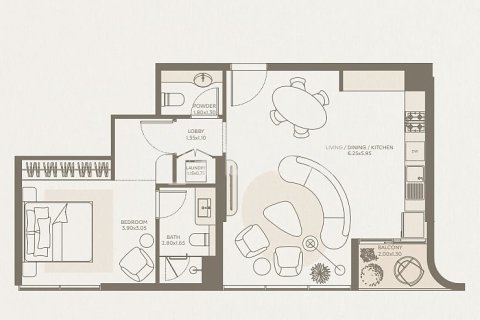 Appartement à Majan, Dubai, 1 chambre, 68 m², № 114916 - photo 20