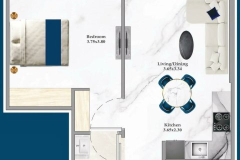 Apartamento en Dubai, 1 dormitorio, 50 m², № 93788 - foto 21
