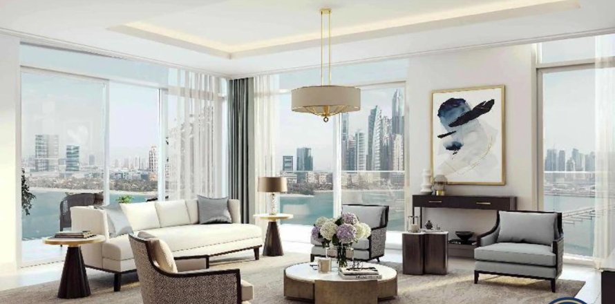 Квартира в EMAAR Beachfront, Dubai Harbour, Дубай, 2 спальни, 120м², № 45900