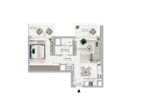 شقة في دبي هيلز استيت, دبي 1غرف نوم, 69 م² رقم 103626 - صورة 4