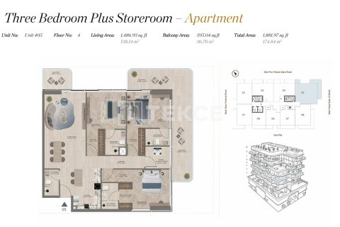 Apartamento en Dubai, 3 dormitorios, 175 m², № 102252 - foto 2
