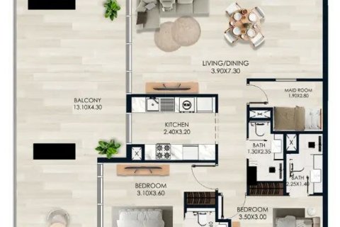Apartment in Dubai 2 bedrooms, 159 sq.m. № 89820 - photo 19