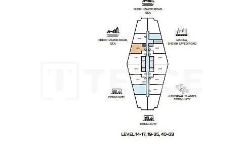 Apartamento en Jumeirah Lake Towers, Dubai, 1 dormitorio, 64 m², № 69162 - foto 14