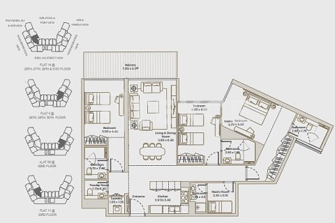 شقة في جبل علي, دبي 3 غرف نوم, 152 م² رقم 95861 - صورة 13