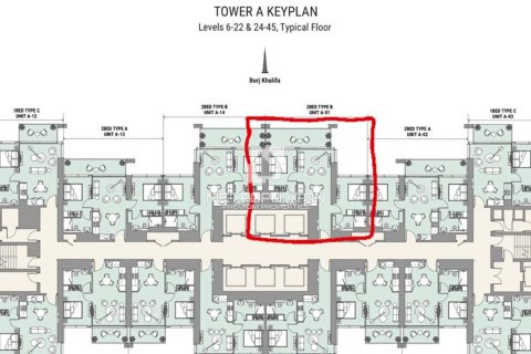 Apartamento en Business Bay, Dubai, 2 dormitorios, 82 m², № 8838 - foto 12