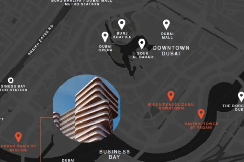Appartement à Business Bay, Dubai, studio, 45 m², № 54213 - photo 5