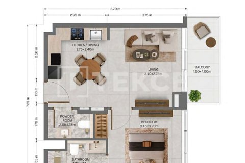 Apartamento en Dubai Land, Dubai, 2 dormitorios, 114 m², № 141876 - foto 25