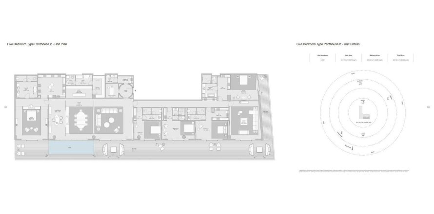 بانتهاوس في ARMANI BEACH RESIDENCES في نخلة جميرا, دبي 5 غرف نوم , 897.84 م² رقم 31214