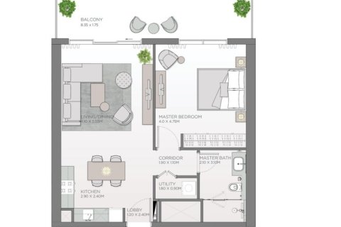 Appartement à Jumeirah, Dubai, 1 chambre, 81.75 m², № 52800 - photo 11